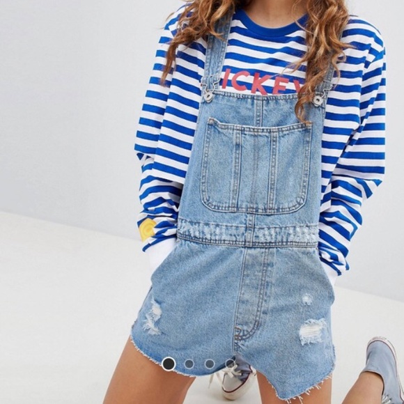 ASOS Pants - ASOS Bershka denim short overalls XS